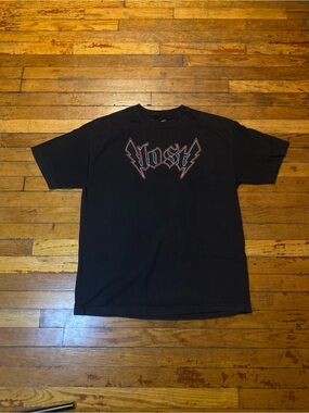 Lost Reflective Logo Grunge Band T-Shirt XL